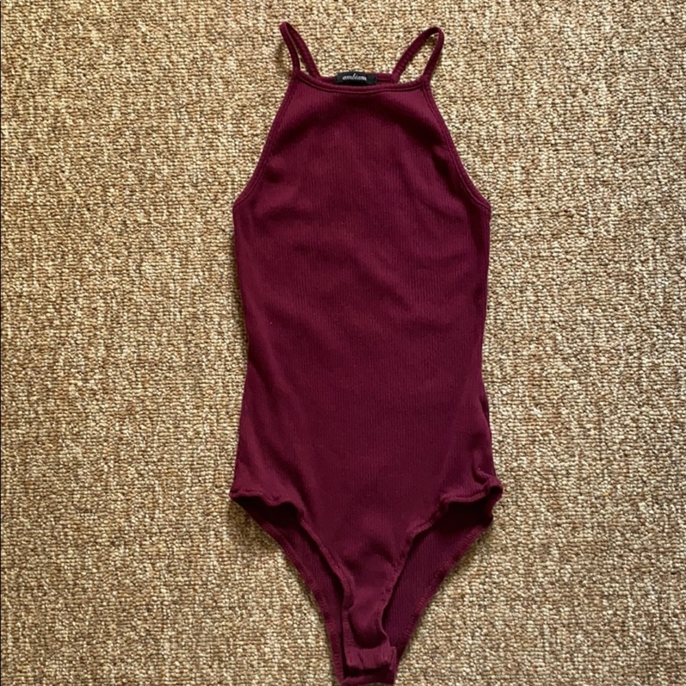 Maroon bodysuit